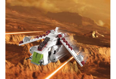 LEGO Set-Republic Gunship - Mini-Star Wars / Mini / Star Wars Episode 2-4490-1-Creative Brick Builders